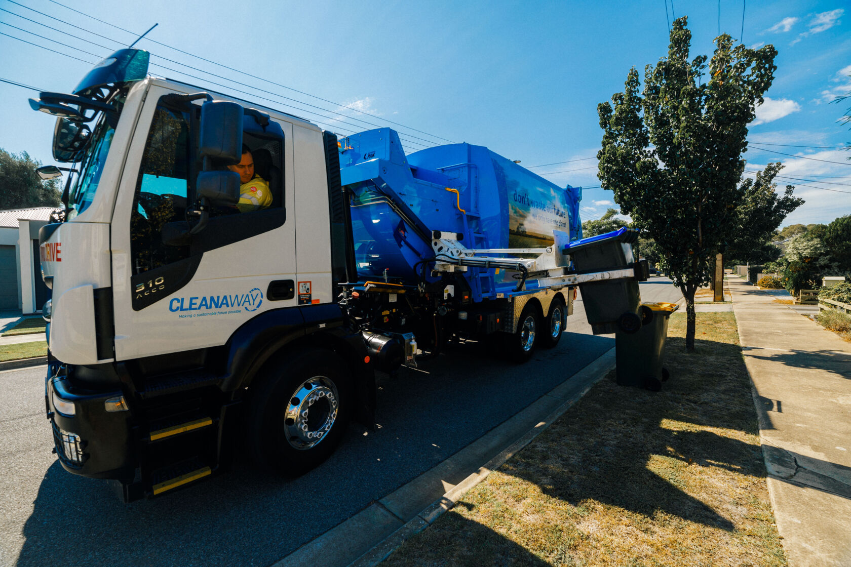 Cleanaway Waste Truck