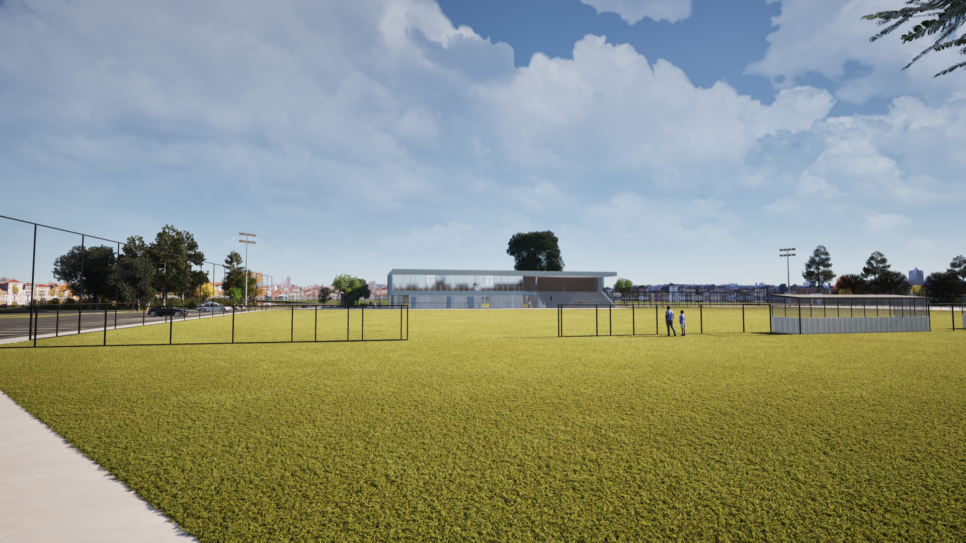 Artist impression St Clair fencing