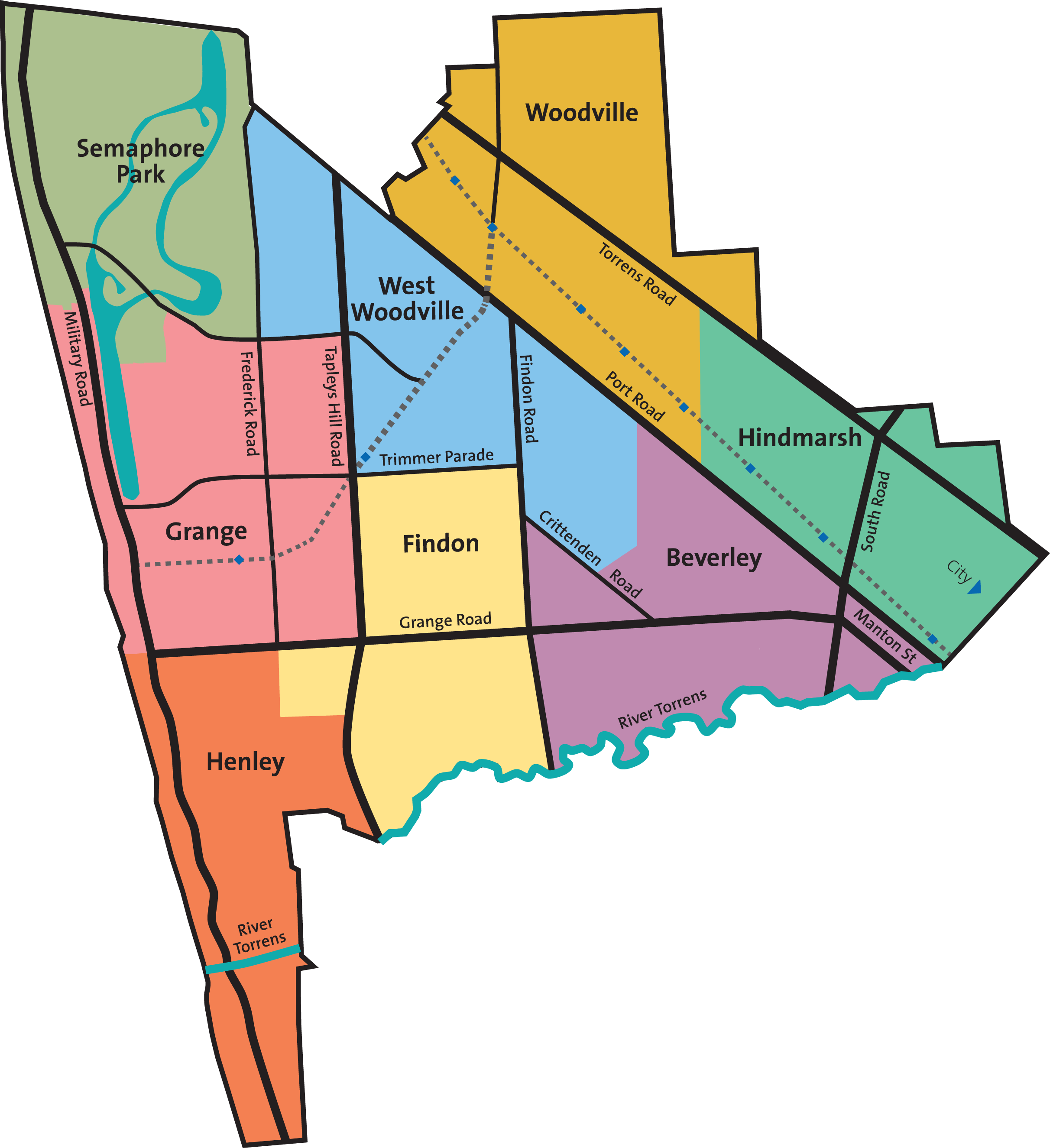 Ward Boundary Map from 10 November 2022